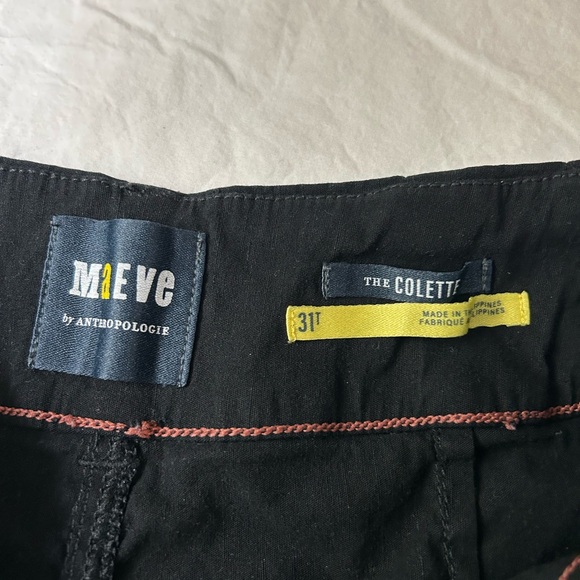 MAEVE ANTHROPOLOGIE The Colette Magic Fabric Crop Wide-Leg Pants Black 31T Tall - Picture 8 of 14